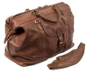 pr dr koffer Italian leather mens duffel bag