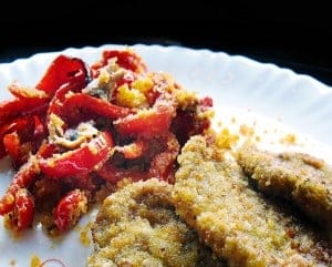 Fish with peppers