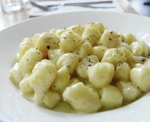 Gorgonzola gnocchi from Il Baretto.