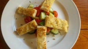 Neapolitan Peasant Tomato and Cucumber Salad (finished)